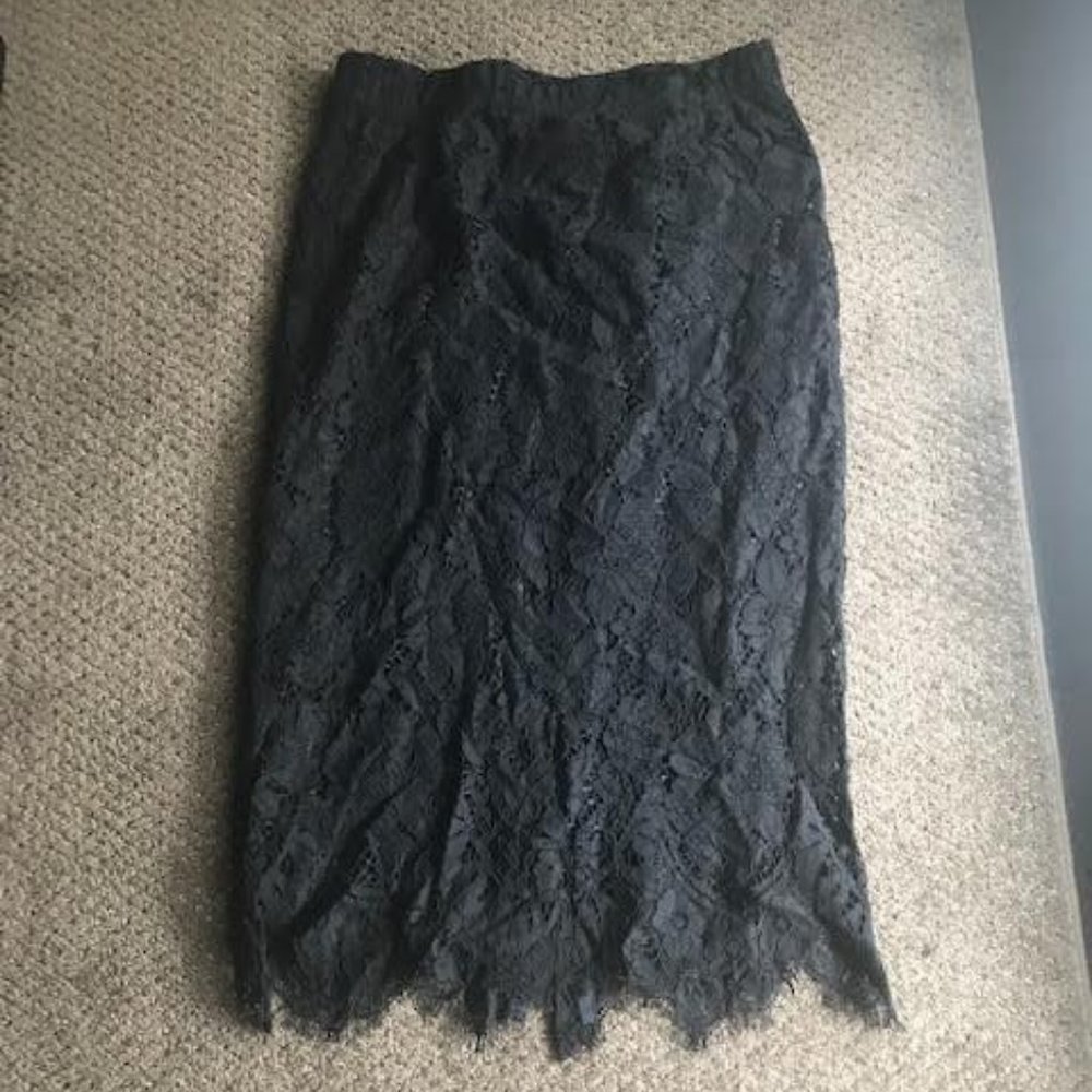 Black Lace Maxi Skirt from Lovestitch
